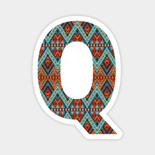 Letter Q- boho design Magnet