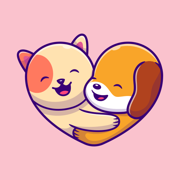 Cute Dog And Cat Logo by Catalyst Labs