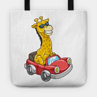 Giraffe with Sunglasses and Car Tote