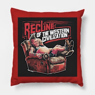The final Recline of the Western Civilization Pillow