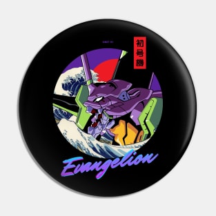 EVA 01 hokusai Pin