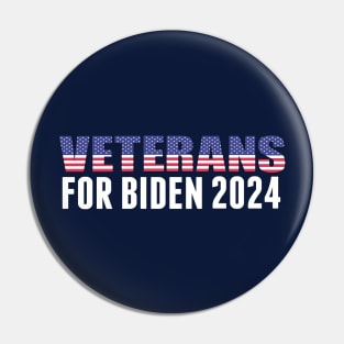 Veterans for Biden 2024 Pin