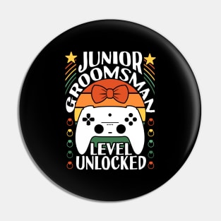 Junior Groomsman Level Unlocked Wedding Party Pin