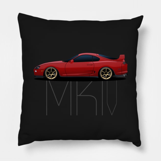 Supra Mk4 Pillow by AutomotiveArt