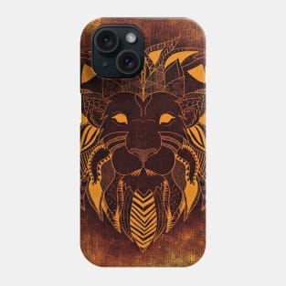 Geometric Lion Phone Case