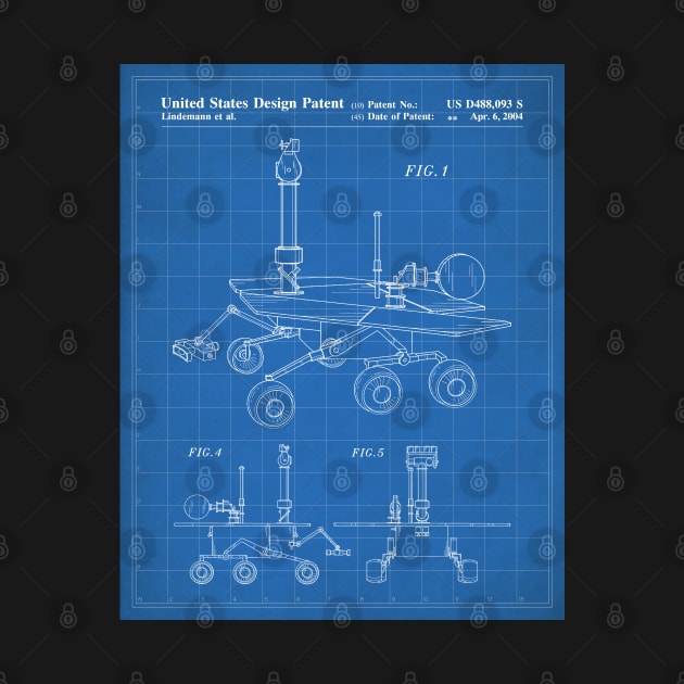 Nasa Mars Rover Patent - Mars Exploration Rover Art - Blueprint by patentpress