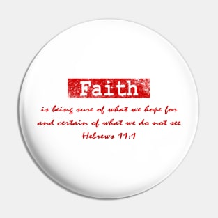 faith bible verse from Hebrews 11 Pin