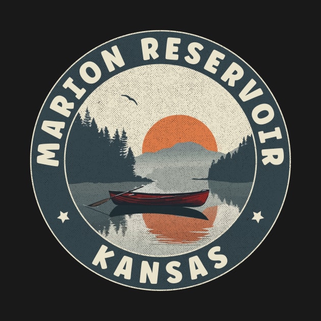 Marion Reservoir Kansas Sunset by turtlestart