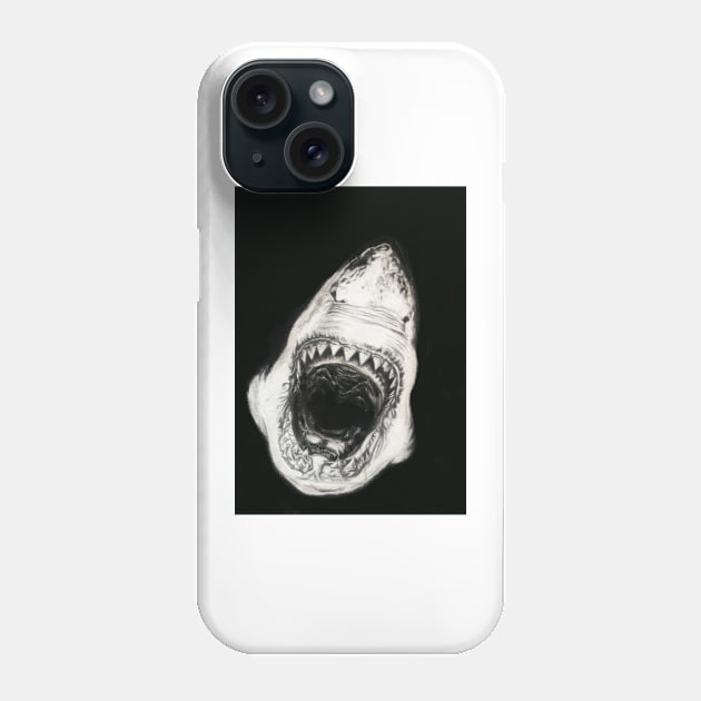 White Shark Phone Case by calamarisky