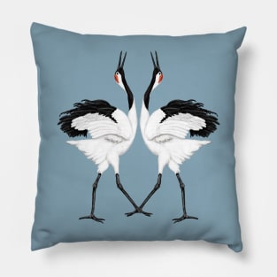 Dancing cranes Pillow