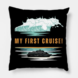 Ocean Waves My first cruise! Pillow