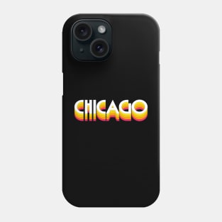 Chicago / Retro Style Typography Design Phone Case