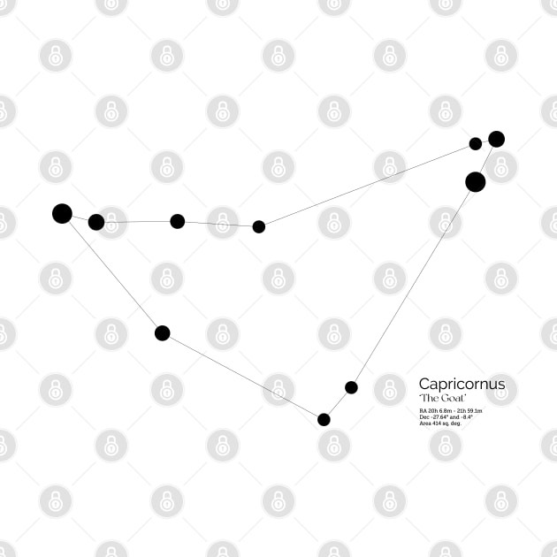 Capricorn Zodiac Constellation by Constellations