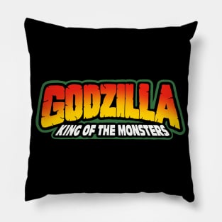 Retro Godzilla King of the Monsters Trendmasters Logo Pillow