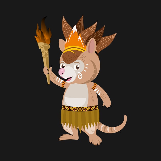 Maskot PON PAPUA 2021 Kangpho Obor by PONPAPUA2021