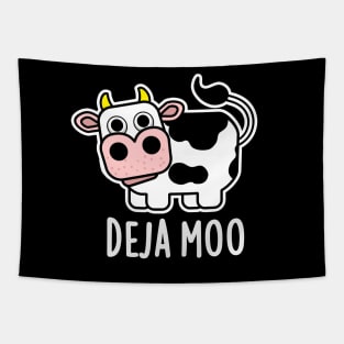 Deja Moo Cute Cow Pun Tapestry