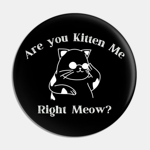 Are you kitten me right meow Pin by StarWheel