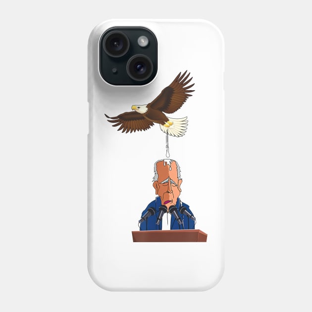 Funny Anti Biden and bird Phone Case by Rosiengo