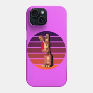 Retro Sunset Steampunk Bunny Phone Case