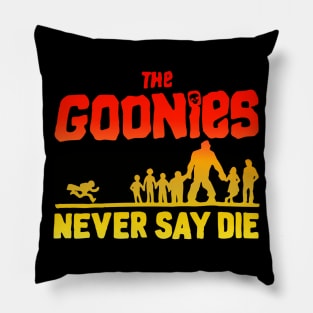 Never Say Die // The Goonies 80s FanArt Pillow