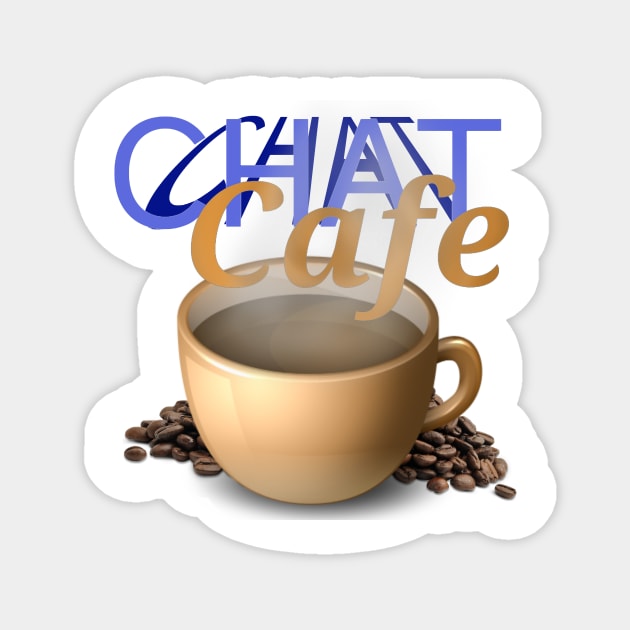 Chat Cafe. Magnet by DClickman