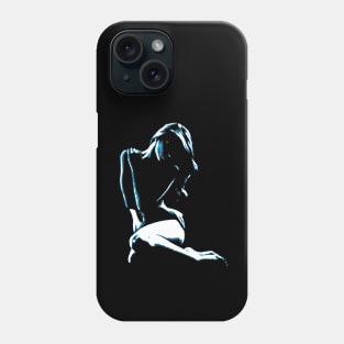 woman silhouette art Phone Case