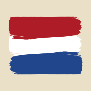 Painted Style Dutch Flag T-Shirt