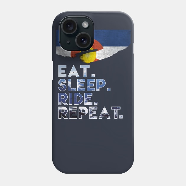 Eat.Sleep.Ride.Repeat Phone Case by Random77