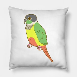 Yellow Sided Green Cheek Conure Pillow