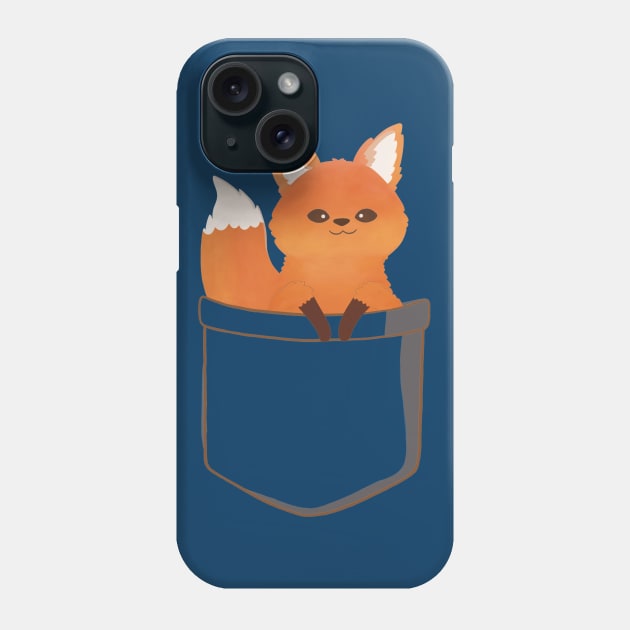 Baby Fox in a Pocket Phone Case by awesomesaucebysandy