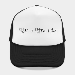 Uranium Radioactive, Alpha Decay - Nuclear Physics Basics Hat