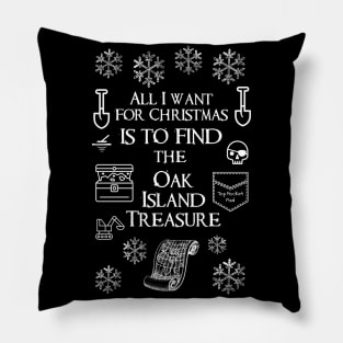 Oak Island Ugly Christmas Sweater Pillow