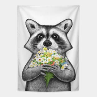 Cute Raccoon Tapestry