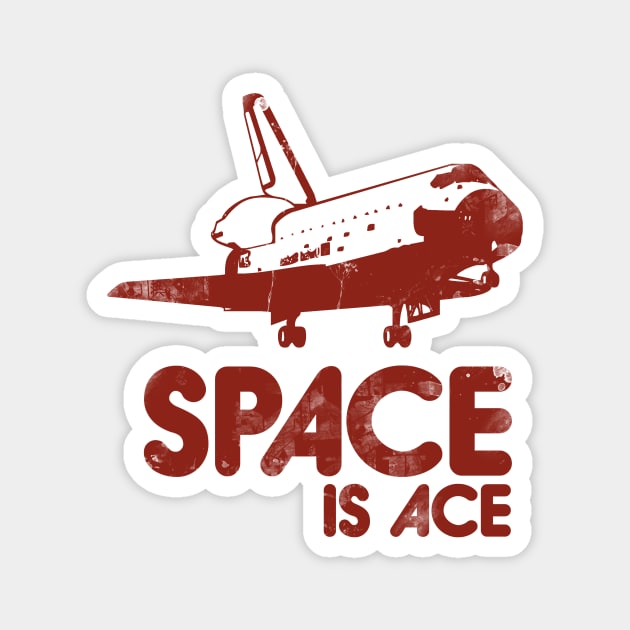 Space is ACE vintage science Magnet by bubbsnugg