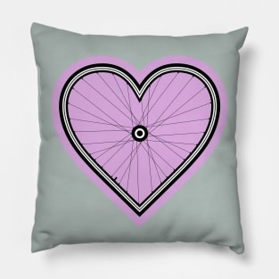 Valentine Love Bicycle Wheel Pillow