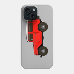 fj40 Land Cruiser red Phone Case