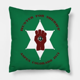 Hunter For Sheriff - Small Pillow