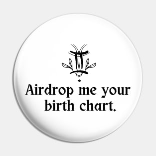 Gemini Symbol - Airdrop Me Your Birth Chart Pin