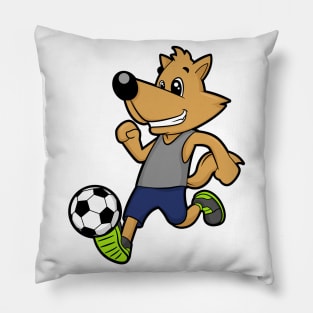 Dog as Soccer player at Soccer Pillow