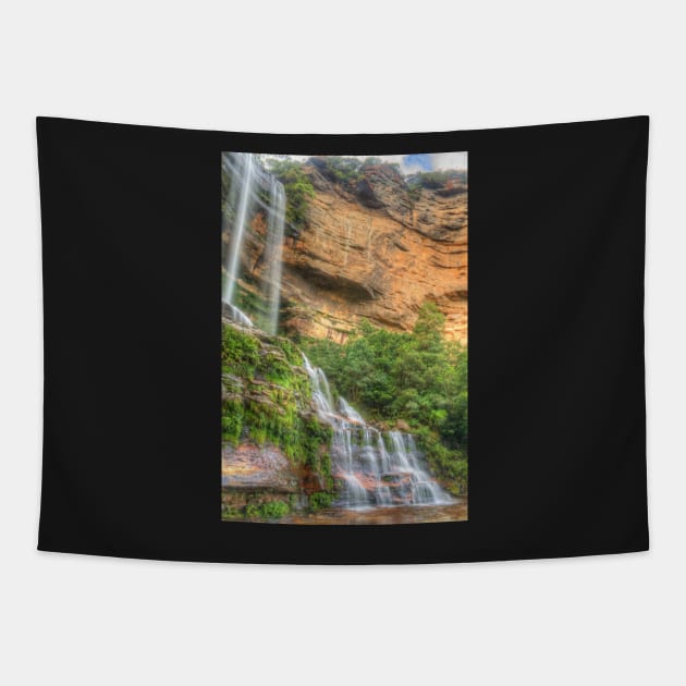 Katoomba Falls .. one more time Tapestry by Michaelm43