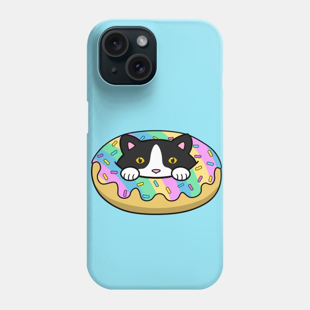 Cute Doughnut Cat Phone Case by Purrfect