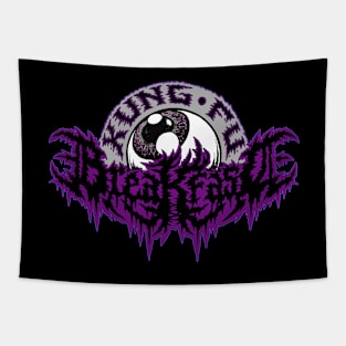 Kung Fu Breakfast Asexual Pride Logo Tapestry