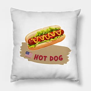 Hot dog | Traditional American cuisine Pillow