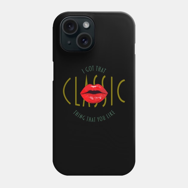 Classic Red Lips Style Phone Case by Cosmic-Fandom