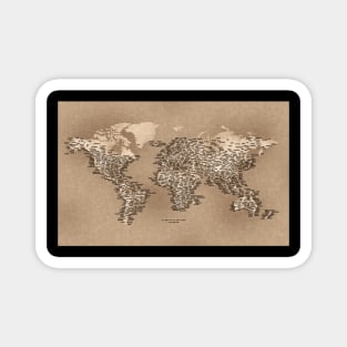 The World Map of Small Towns Magnet