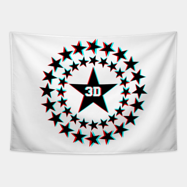 3D Stars Tapestry by Roufxis