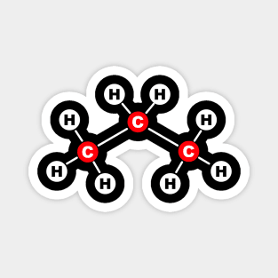 Propane C3H8 molecule Magnet