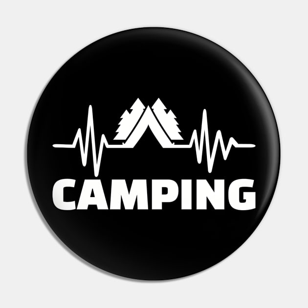 Camping frequency Pin by Designzz