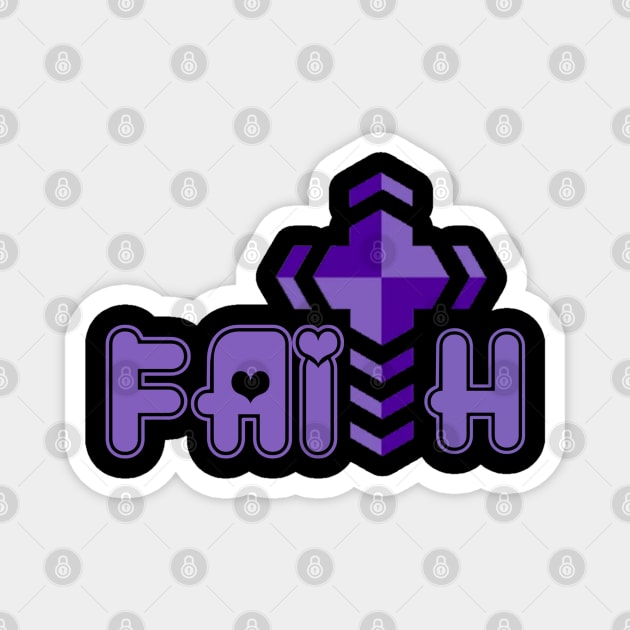 Faith Christian Jesus Cross Magnet by Christian Faith