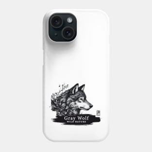 Gray Wolf - WILD NATURE - WOLF -8 Phone Case